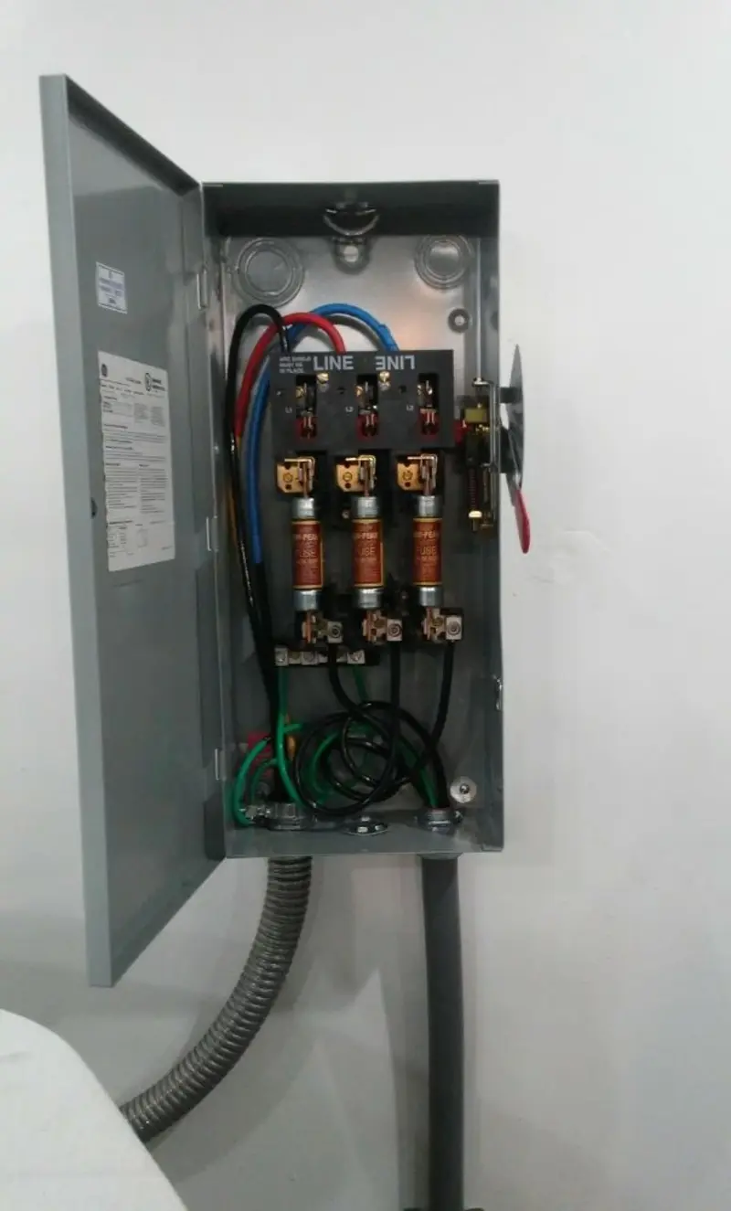 Three-phase disconnect switch installed for Electrical Wiring & Rewiring in Maurice River